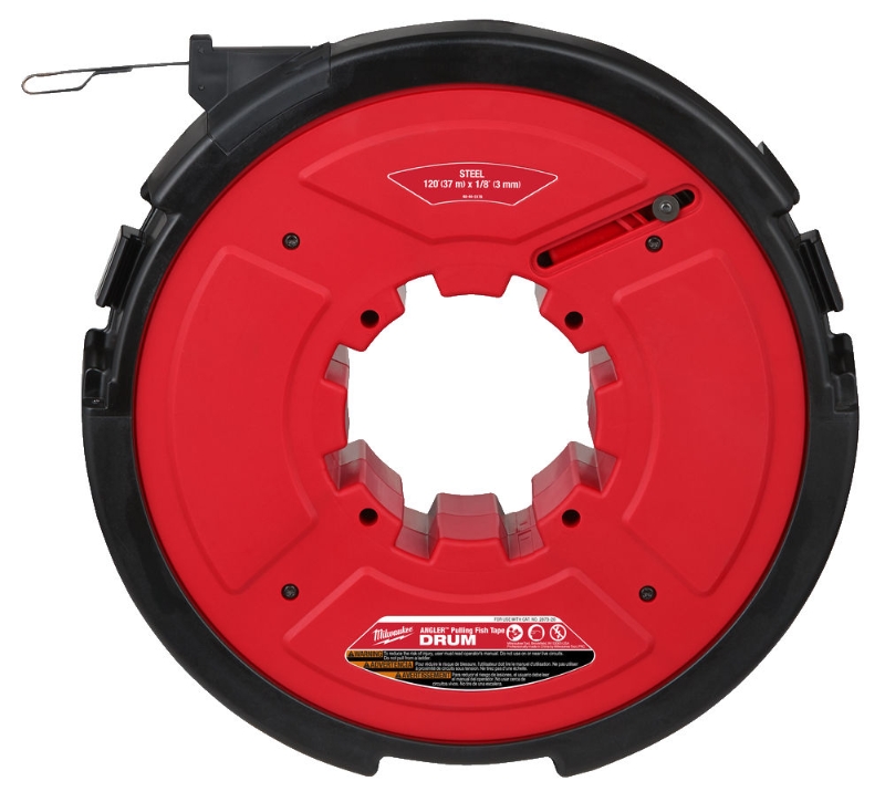 MILWAUKEE 36m x 3mm STEEL FISH TAPE DRUM Malcolm Rathmell Sports Ltd